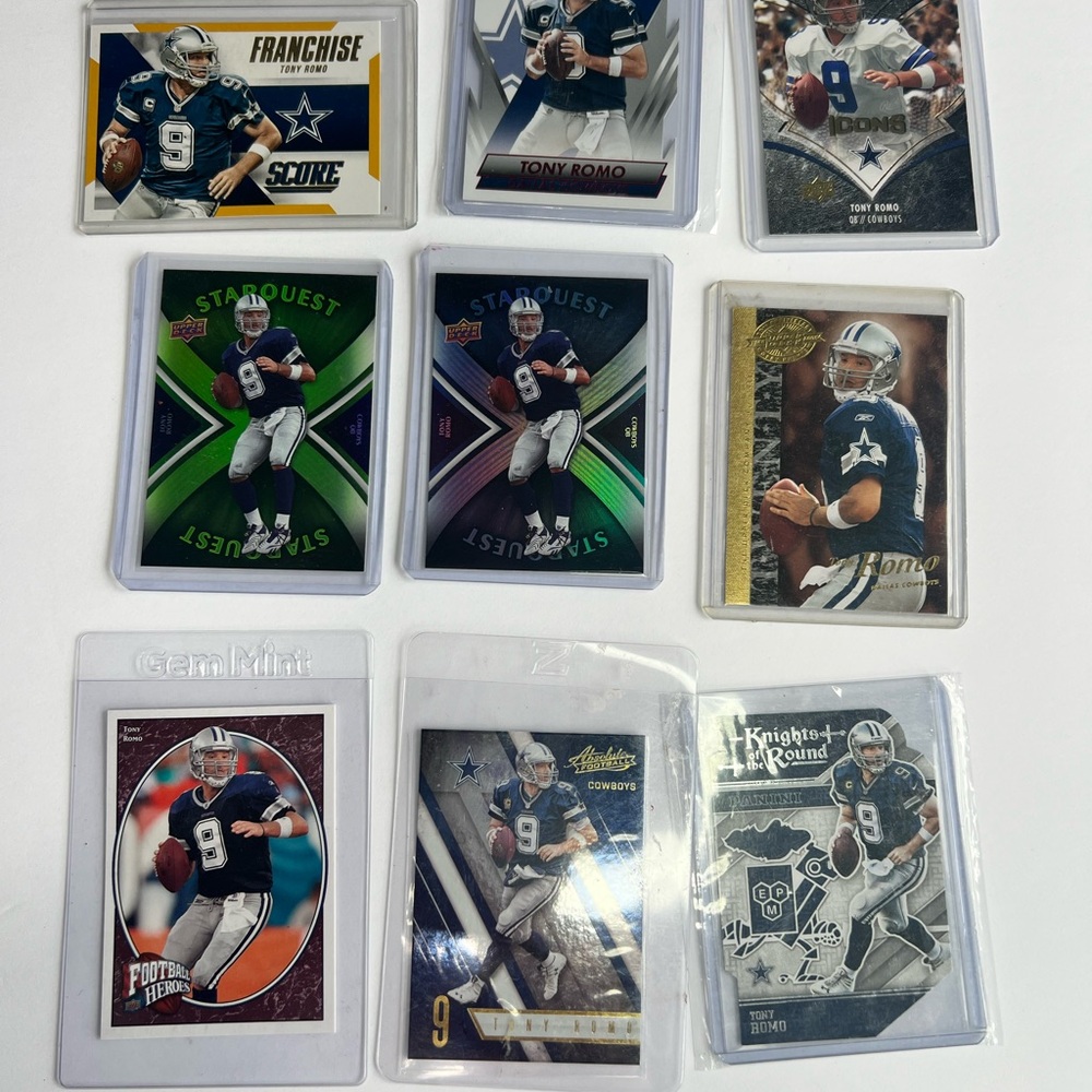 Football Trading Card Collection “Tony Romo”